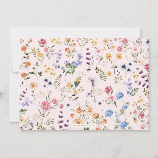 Kleurrijk Oerwoud Wilde dieren Verjaardag Wilde bl Kaart (Achterkant)