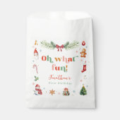 Kleurrijk Oh Wat Leuk 1e Kerstmis Leuke Verjaardag Bedankzakje (Voorkant)