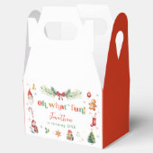 Kleurrijk Oh Wat Leuk 1e Kerstmis Verjaardagsfeest Bedankdoosjes (Geopend)