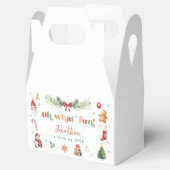 Kleurrijk Oh Wat Leuk 1e Kerstmis Verjaardagsfeest Bedankdoosjes (Geopend)