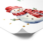 Kleurrijk Oh Wat Leuk 1e Kerstmis Verjaardagsfeest Poster (Hoek)