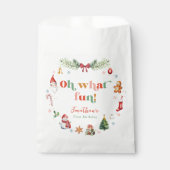 Kleurrijk Oh Wat leuk Eerste Kerstmis Verjaardag Bedankzakje (Voorkant)
