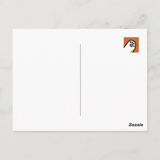 Kleurrijk Oktoberfest Kattenfeest - Pootjes en Pin Briefkaart (Achterkant)