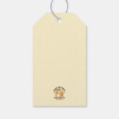 Kleurrijk Oktoberfest Kattenfeest - Pootjes en Pin Cadeaulabel (Achterkant)