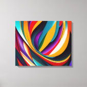 Kleurrijk Olie Regenboog Abstract Canvas Afdruk (Voorkant)