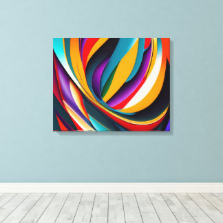 Kleurrijk Olie Regenboog Abstract Canvas Afdruk