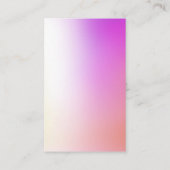 Kleurrijk oliehoudend Ketting en oorscherm Visitekaartje (Achterkant)