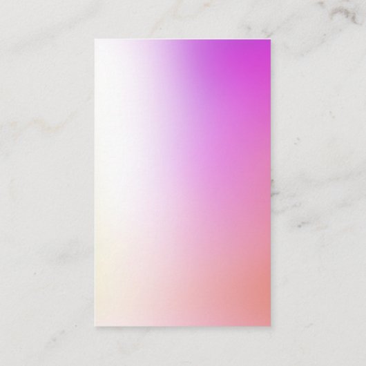 Kleurrijk oliehoudend Ketting en oorscherm Visitekaartje (Achterkant)