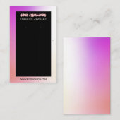 Kleurrijk oliehoudend Ketting en oorscherm Visitekaartje (Voorkant / Achterkant)