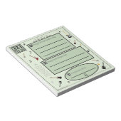 Kleurrijk om lijst voor gitaarovers te doen notitieblok (Schuin)