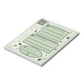 Kleurrijk om lijst voor gitaarovers te doen notitieblok (Linkerzijde)