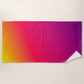 Kleurrijk ombre gradiënt strand strandlaken (Voorkant)