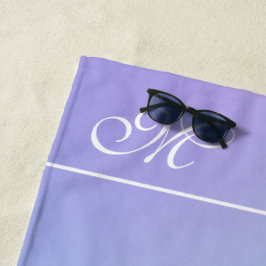 Kleurrijk ombre, roze en blauwe badhanddoekset strandlaken