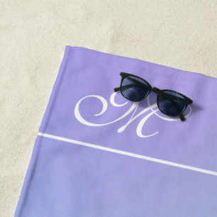 Kleurrijk ombre, roze en blauwe badhanddoekset strandlaken