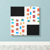 kleurrijk omhuld canvas moderne abstracte kunst afdruk (Insitu (Houten vloer))