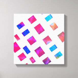 kleurrijk omhuld canvas moderne abstracte kunst afdruk