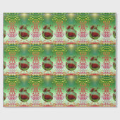 Kleurrijk omslagpapier met hart cadeaupapier (Vlak)