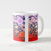 Kleurrijk onder het Zee Bubble Viszwemmozaïek Grote Koffiekop (Voorkant rechts)