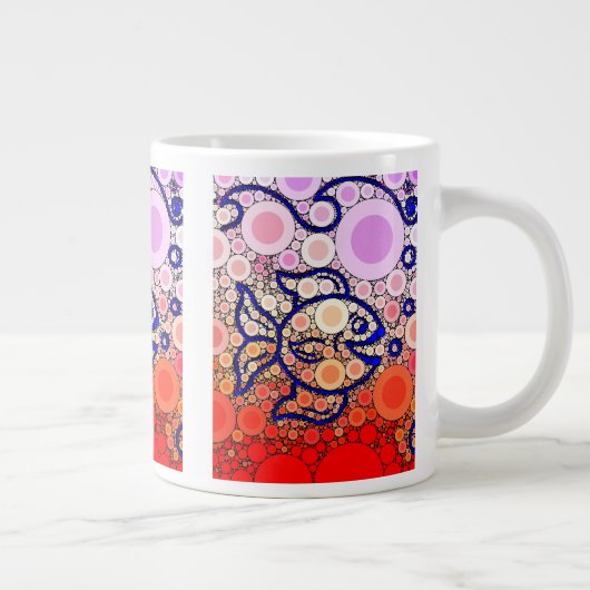 Kleurrijk onder het Zee Bubble Viszwemmozaïek Grote Koffiekop (Rechts)