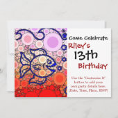 Kleurrijk onder het Zee Bubble Viszwemmozaïek Kaart (Voorkant)