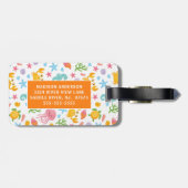 Kleurrijk Onder het Zee Kinder Reizen Bagagelabel (Achterkant horizontaal)