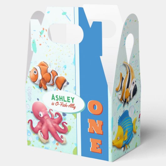 Kleurrijk Onder het Zee Kinderen Verjaardag Bedankdoosjes (Geopend)