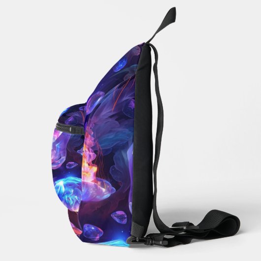 Kleurrijk onder het Zee kwal | Sling Bag (Rechts)