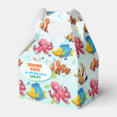 Kleurrijk Onder het Zee Preschool Verjaardag Bedankdoosjes (Voorkant Zijde)