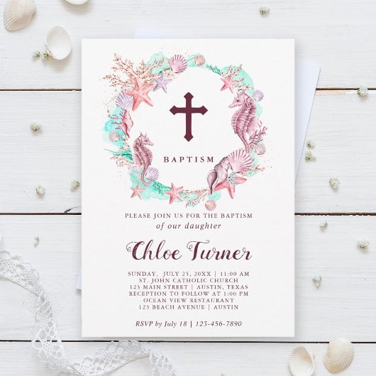 Kleurrijk onder het Zee Wreatinemaptisme Kaart