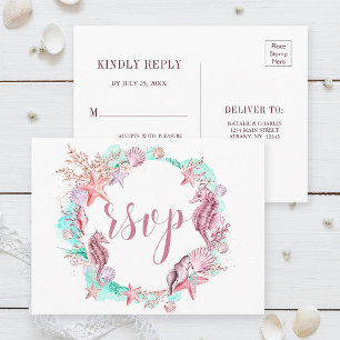 Kleurrijk onder Zee Summer RSVP Uitnodiging Briefkaart