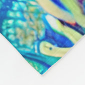 Kleurrijk onderwater koraalrif naadloos patroon fleece deken (Hoek)