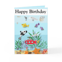 Kleurrijk onderwater scène bewerkbaar 