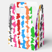 Kleurrijk Onregelmatig Abstract Ontwerp Wit Bedankdoosjes (Geopend)