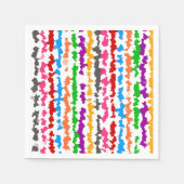 Kleurrijk Onregelmatig Abstract Ontwerp Wit Servet (Voorkant)