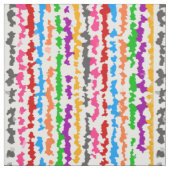 Kleurrijk Onregelmatig Abstract Ontwerp Wit Stof (Swatch)