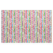 Kleurrijk Onregelmatig Abstract Ontwerp Wit Stof (Fat Quarter)