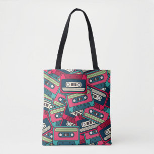 Kleurrijk, onregelmatig, naadloos Cassette patroon Tote Bag