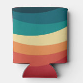 Kleurrijk ontwerp met retro-stijl blikjeskoeler (Achterkant)