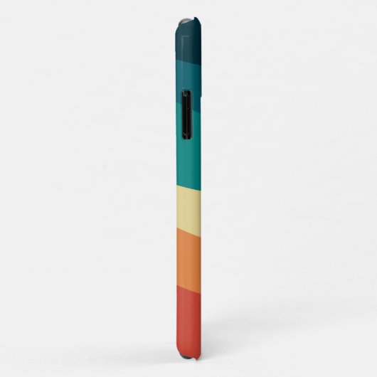 Kleurrijk ontwerp met retro-stijl Case-Mate iPhone case (Achterkant/rechts)
