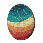 Kleurrijk ontwerp met retro-stijl dartbord (Voorkant Rechts)