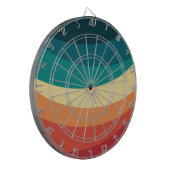 Kleurrijk ontwerp met retro-stijl dartbord (Voorkant Links)