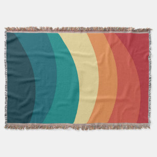 Kleurrijk ontwerp met retro-stijl deken