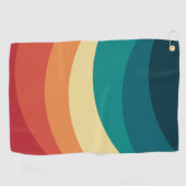 Kleurrijk ontwerp met retro-stijl golfhanddoek (Horizontaal)
