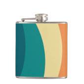 Kleurrijk ontwerp met retro-stijl heupfles (Voorkant)