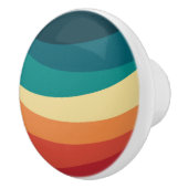 Kleurrijk ontwerp met retro-stijl keramische knop (Rechts)