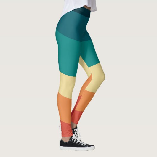 Kleurrijk ontwerp met retro-stijl leggings (Rechts)