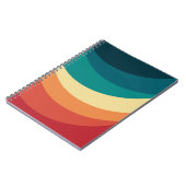 Kleurrijk ontwerp met retro-stijl notitieboek (Linkerzijde)