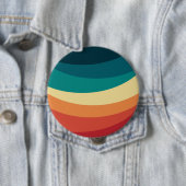Kleurrijk ontwerp met retro-stijl ronde button 4,0 cm (In situ)