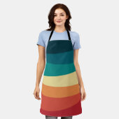 Kleurrijk ontwerp met retro-stijl schort (Gedragen)