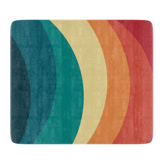 Kleurrijk ontwerp met retro-stijl snijplank (Voorkant)